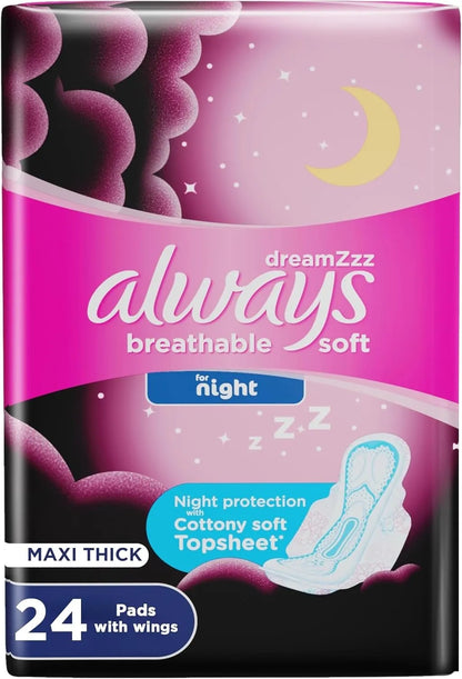 Always Dreams Night Thick Pads (24x7)