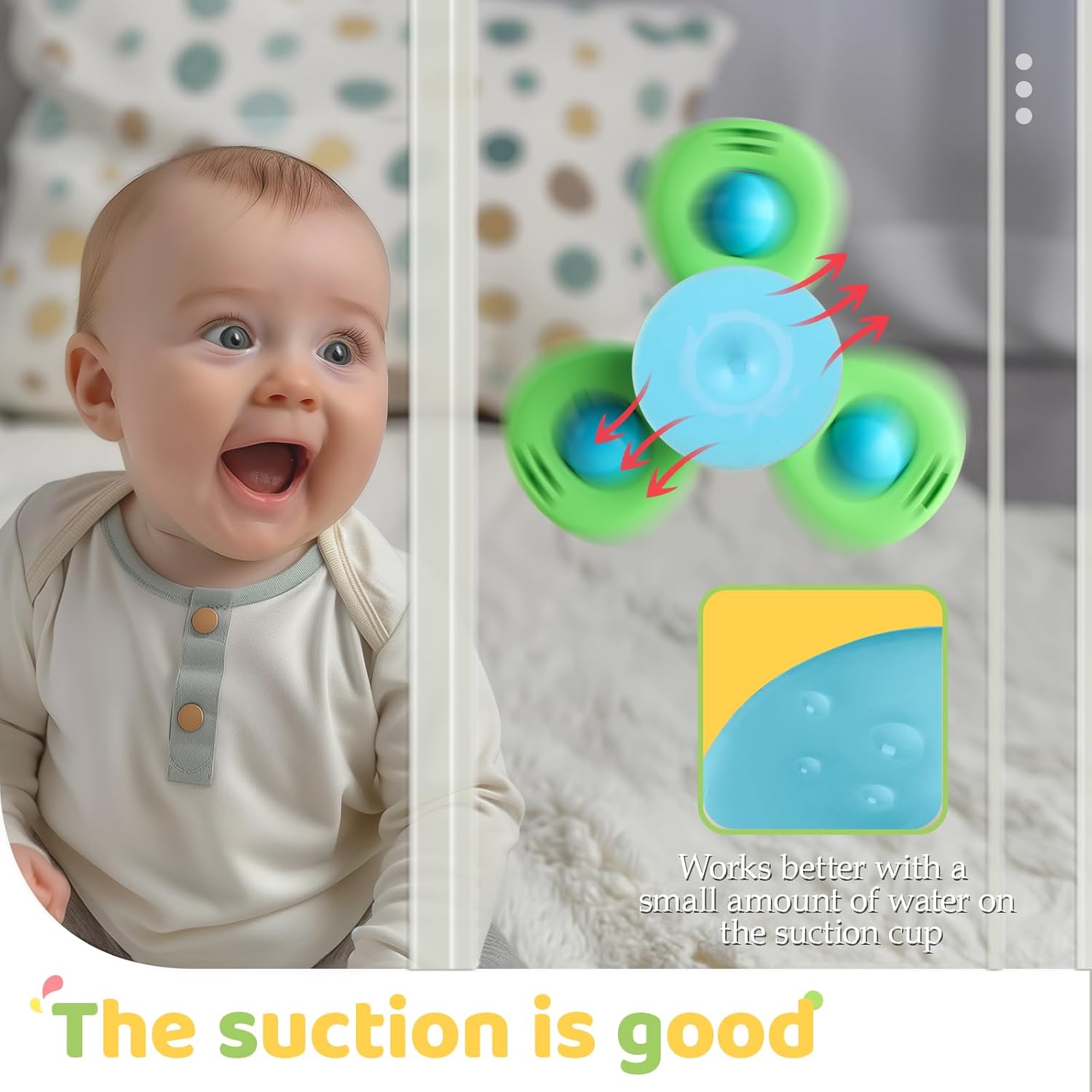 Baby Bath Toy Stocking Stuffers for Kids Ages 1-3, Ladybug