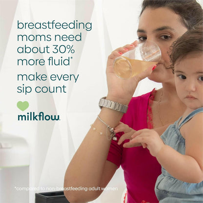 UpSpring Milkflow Immune Support Breastfeeding Supplement Drink Mix with Fenugreek | Orange Mango Flavor | Lactation Supplement to Support Breast Milk Supply | 16 Drink Mixes