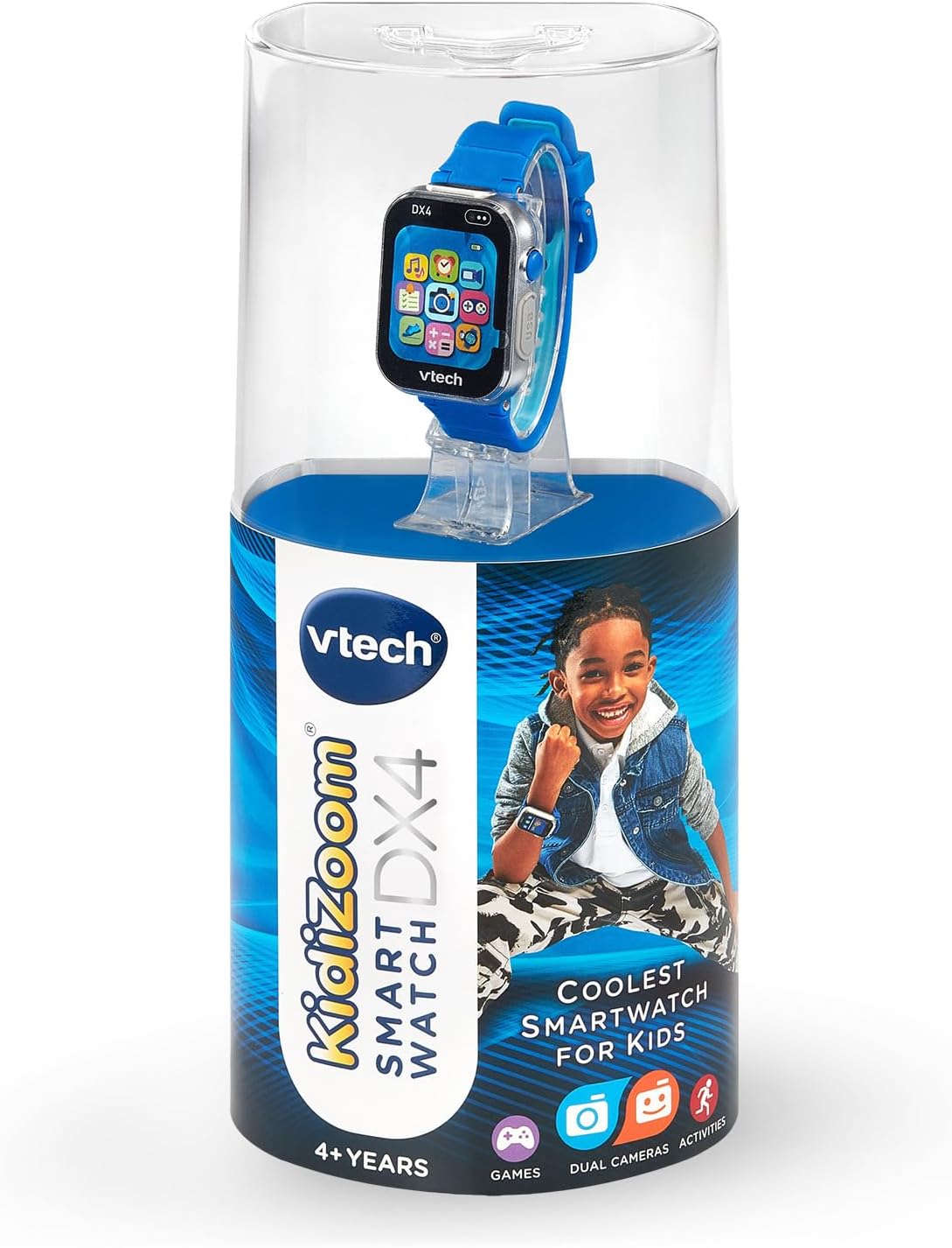VTech - KidiZoom Smartwatch DX4 with Dual Cameras & Interactive Games