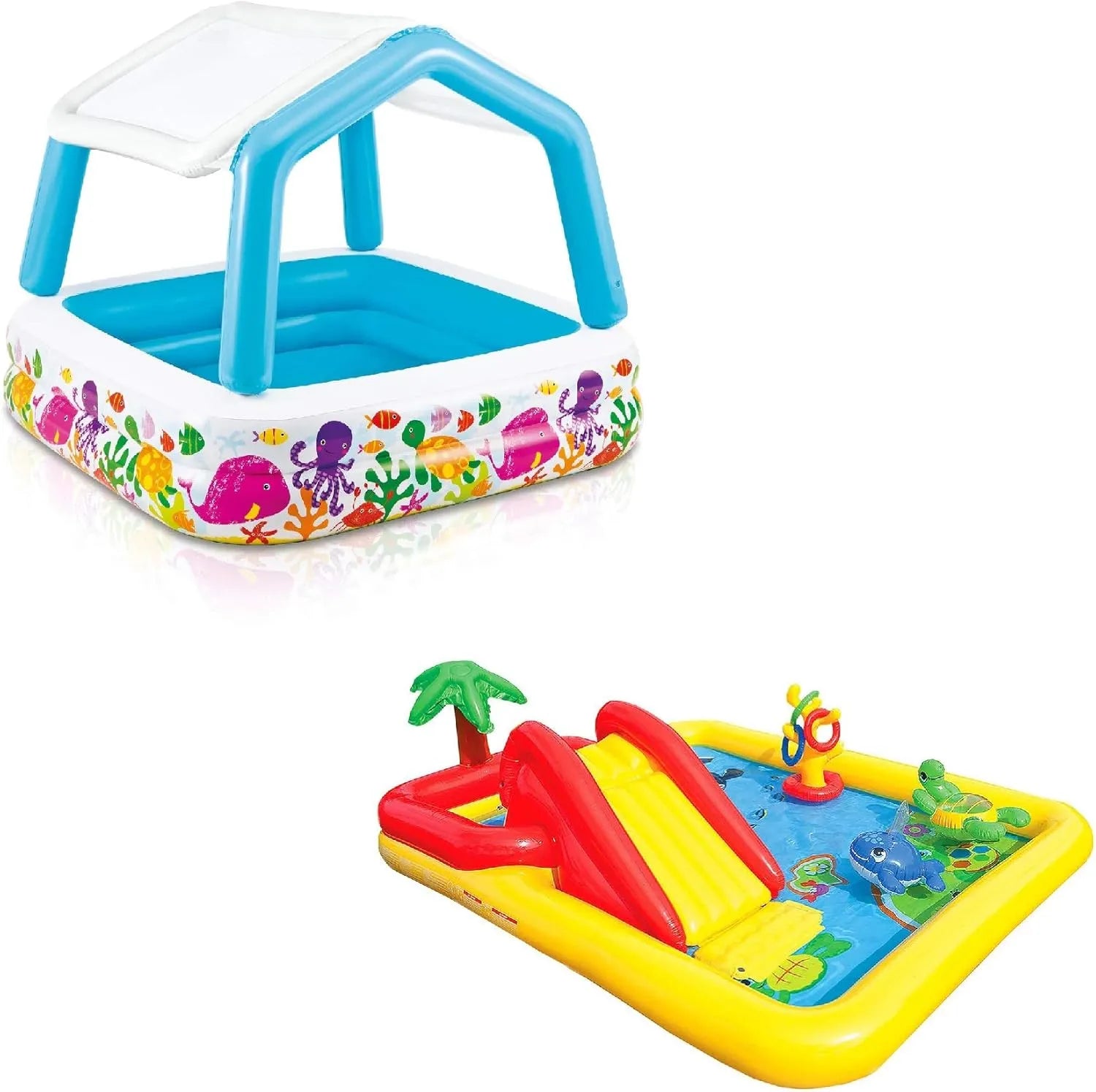 Intex Ocean Scene Inflatable Kiddie Pool (Ocean Scene)