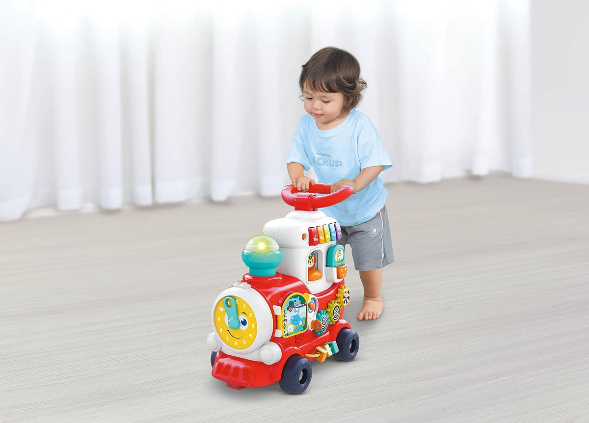 Hola 4-in-1 Push Walker & Ride Convertible Learning Toy