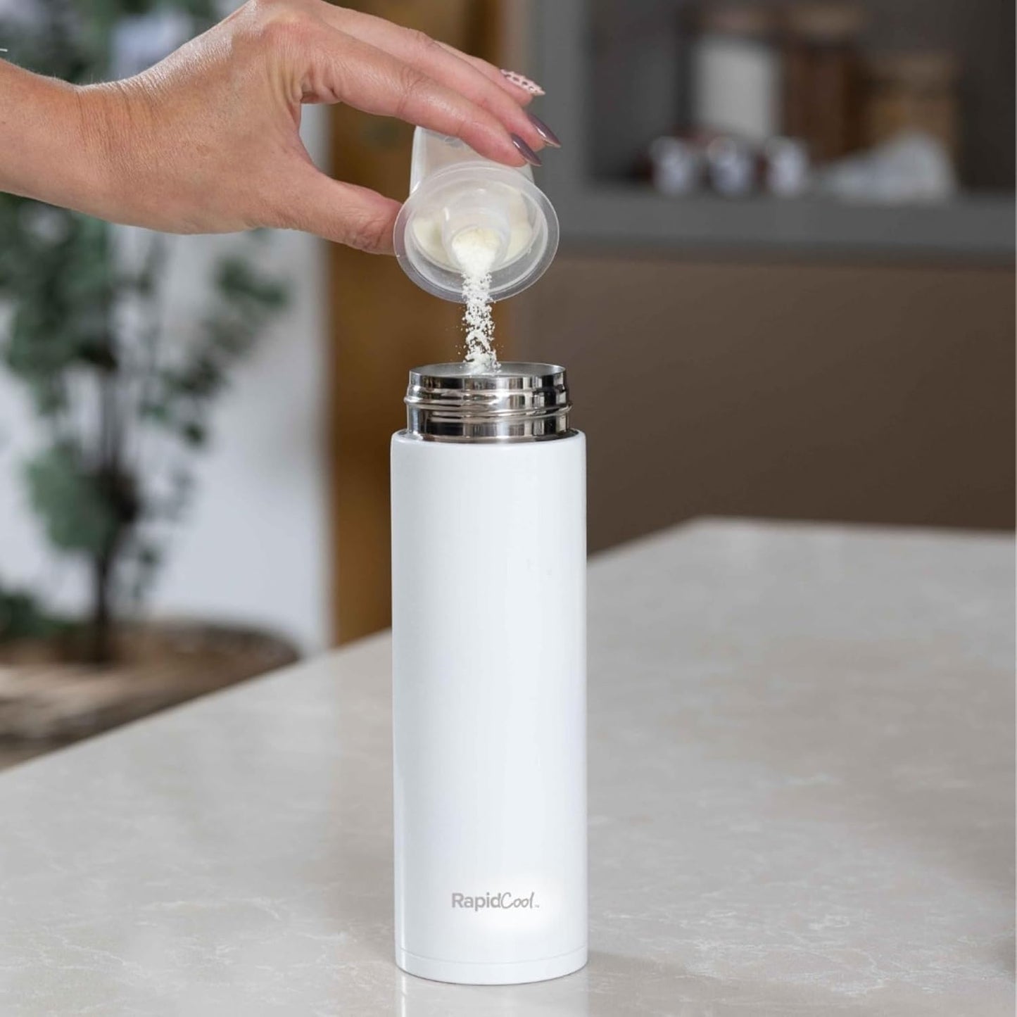Nuby Rapid Cool Flasks (White) - Pack of 2