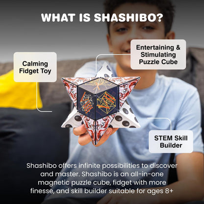 Shashibo Blue Planet Shape Shifting Fidget Cube