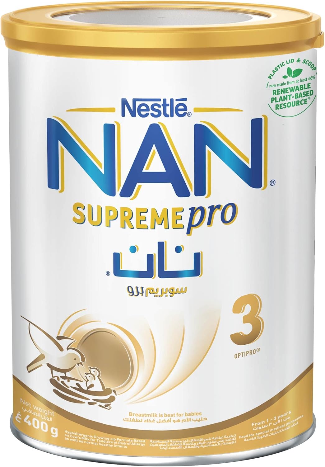 Nestle NAN Supreme Pro Stage 3, From 1 to 3 Years, 400g