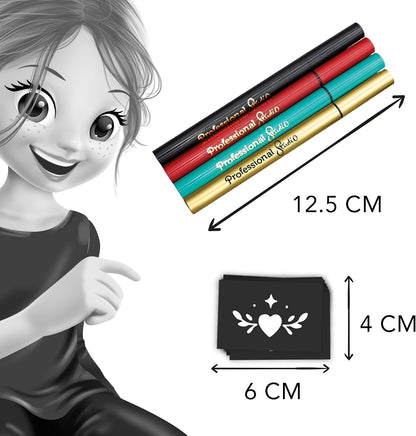Buki Tattoo Felt Tip Pens – Golden, 54381