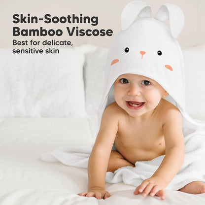 Keababies Cuddle Baby Hooded Towel (Bunny)