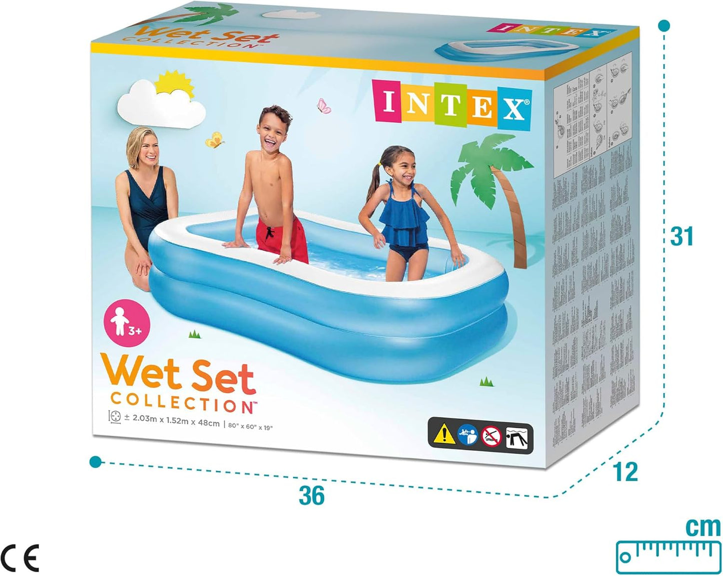 Intex Swim Center Family Pool (2.03mx1.52mx48cm)