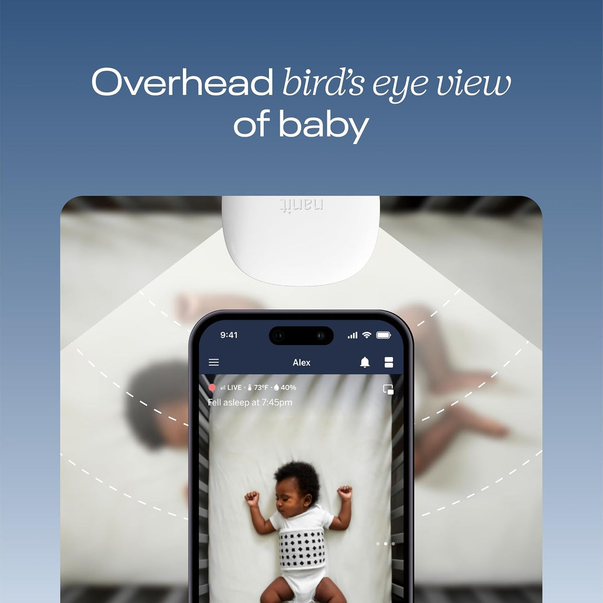 Nanit Pro Baby Monitor with Wall Mount & Sleep Tracking