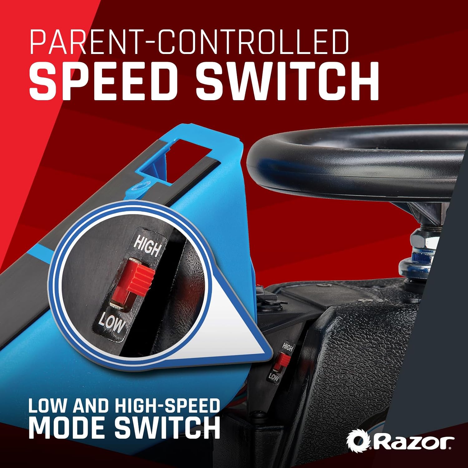 Razor Crazy Cart Shift (Blue,13Kmh)