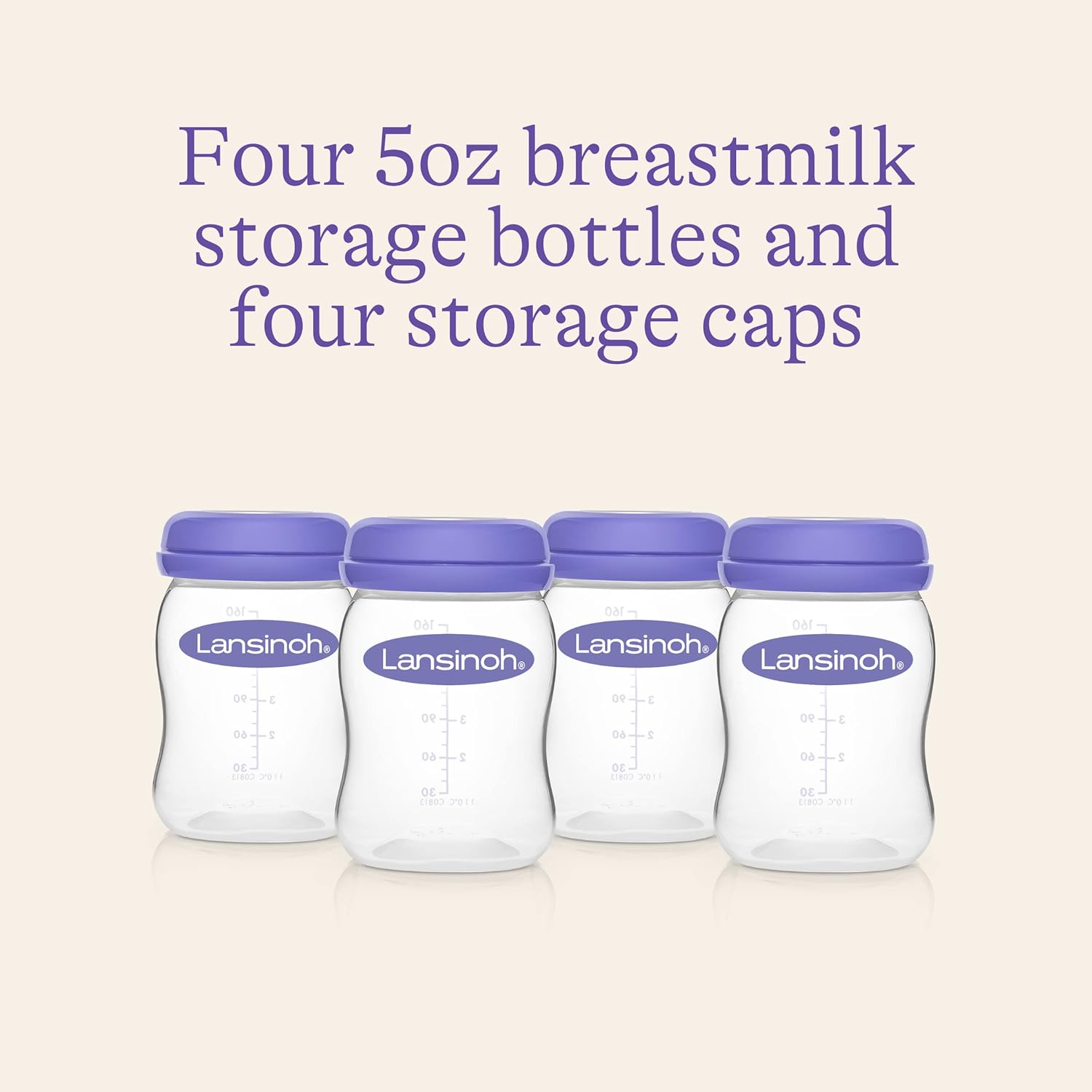 Lansinoh Breastmilk Storage Bottles (Pack of 4)