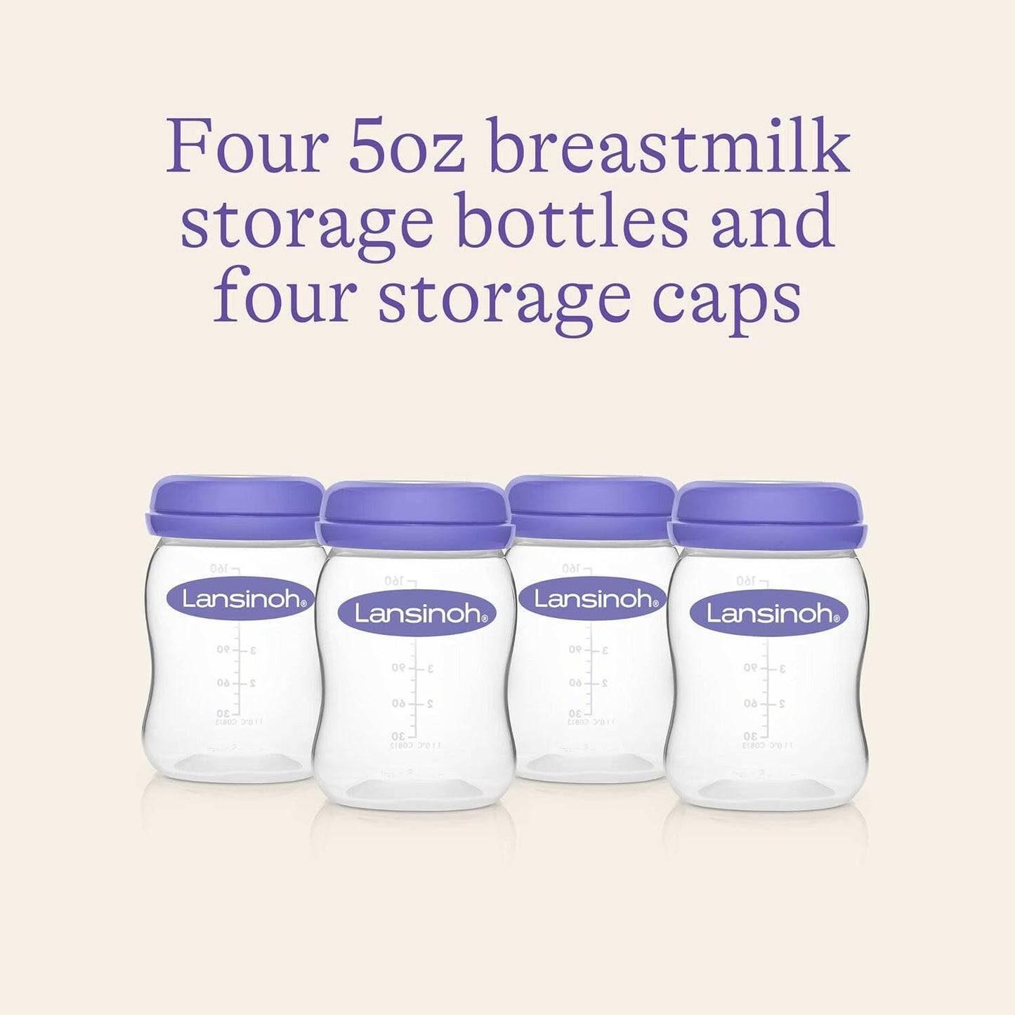Lansinoh Breastmilk Storage Bottles (Pack of 4).