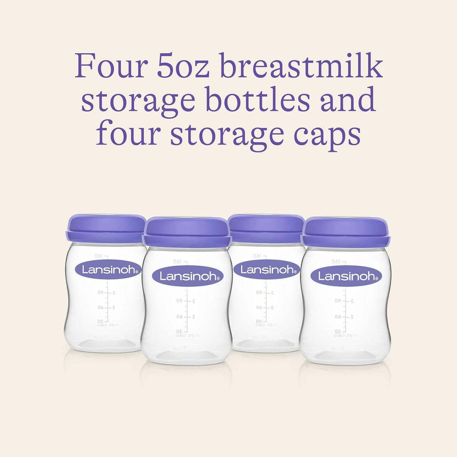 Lansinoh Breastmilk Storage Bottles (Pack of 4).