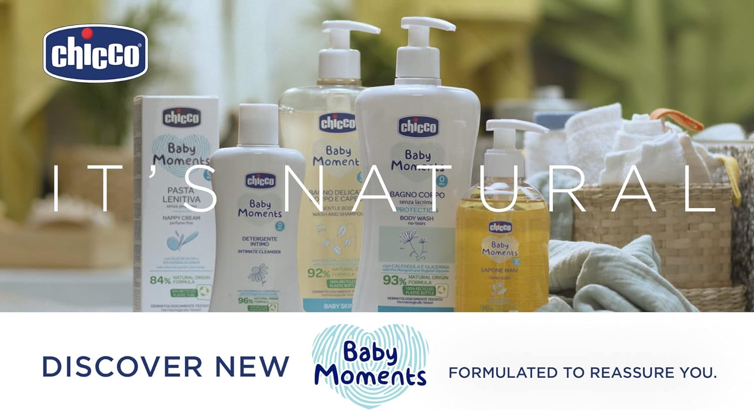 Chicco Baby Moments Shampoo No-Tears For Skin, 200ml