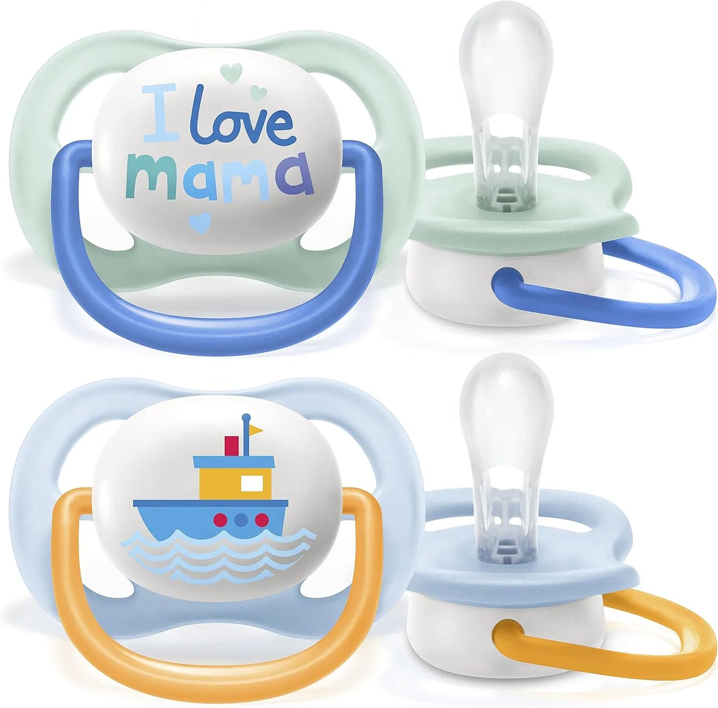 Philips Avent لهاية فائقـة التهوية (قطعتان) لعمر 0-6 أشهر - أحب أمي
