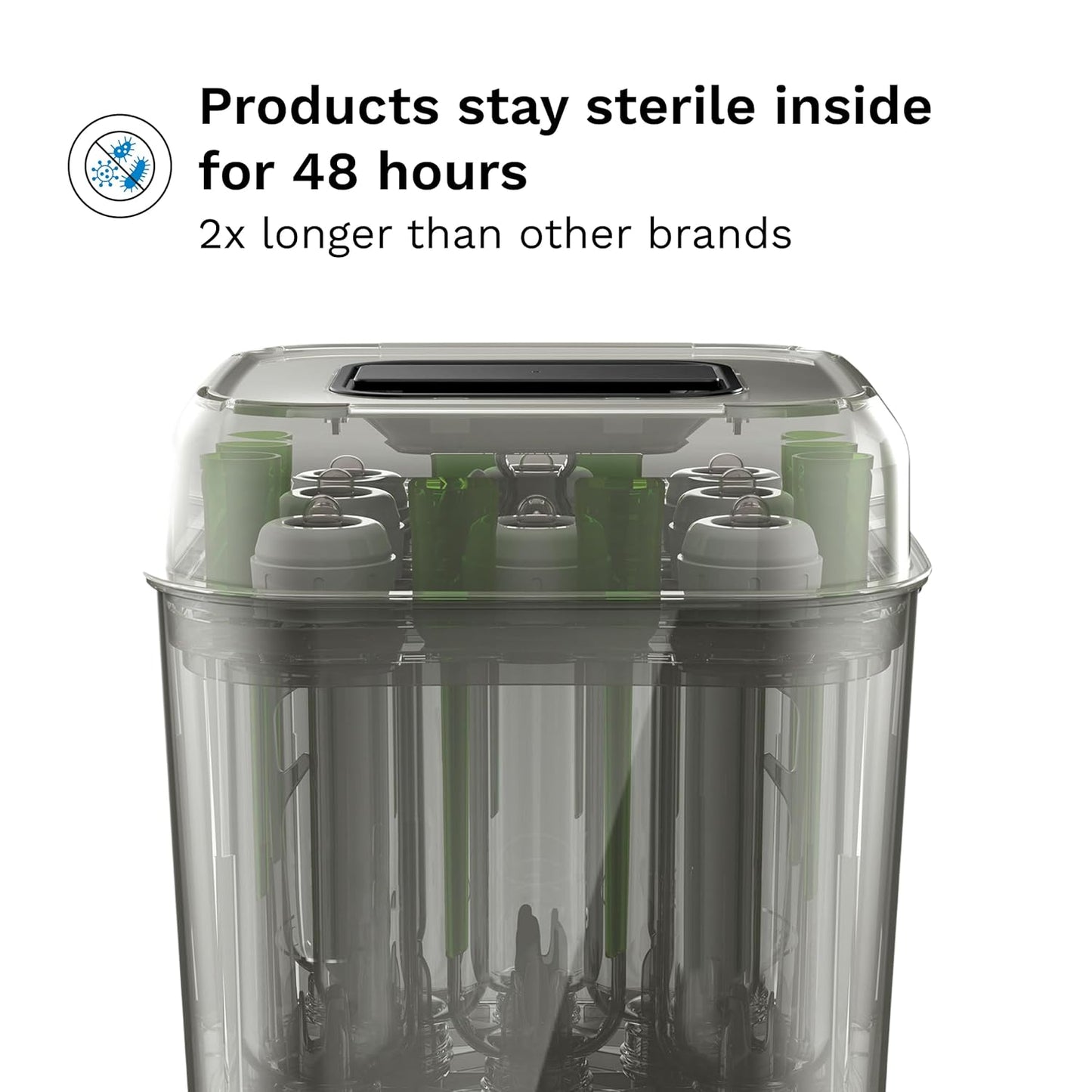 Baby Brezza SuperQuick 10 Minute Sterilizer Dryer (Matte Black)