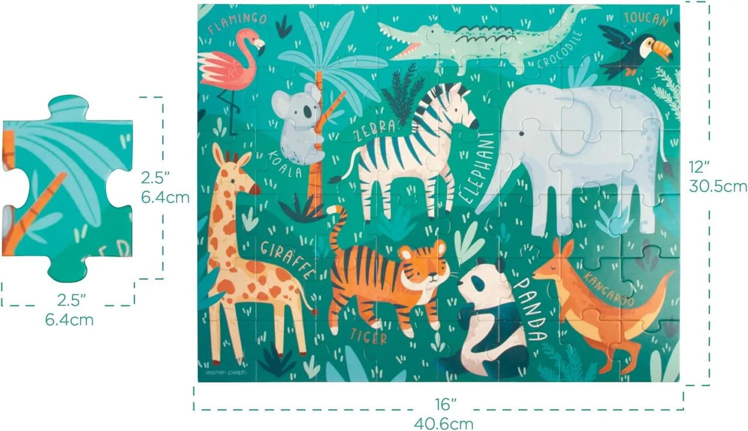 Stephen Joseph Educational Puzzle (48 Pcs)