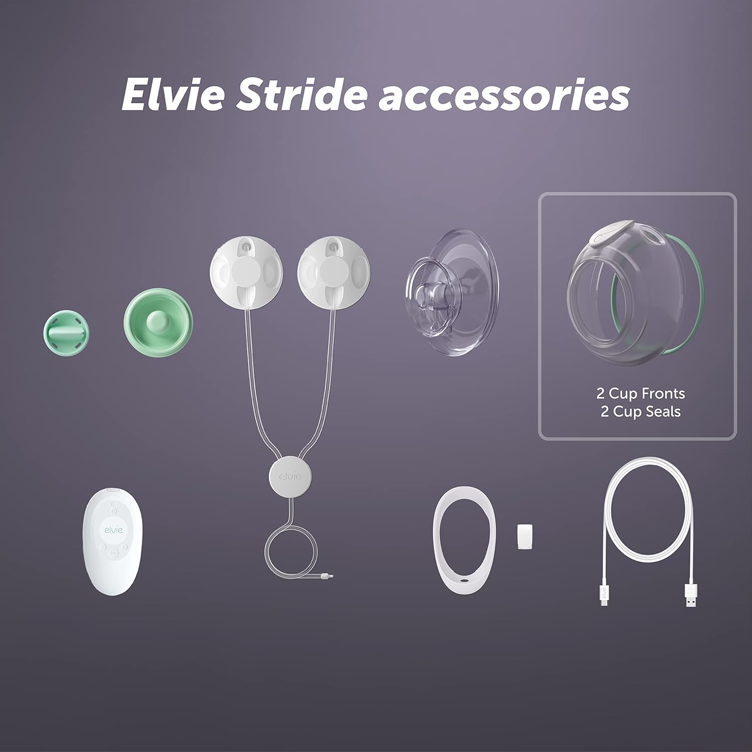 اكواب حفظ حليب الام لشفاط Elvie Stride 