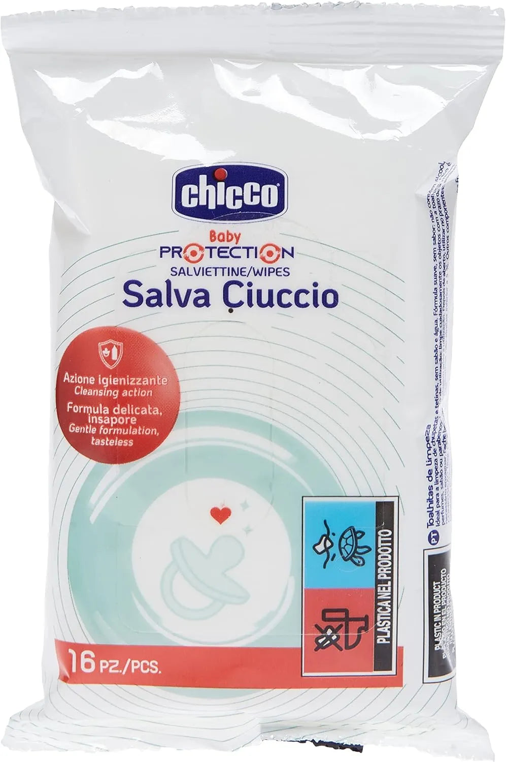 Chicco Cleansing Wipes For Soother (Pack of 16)