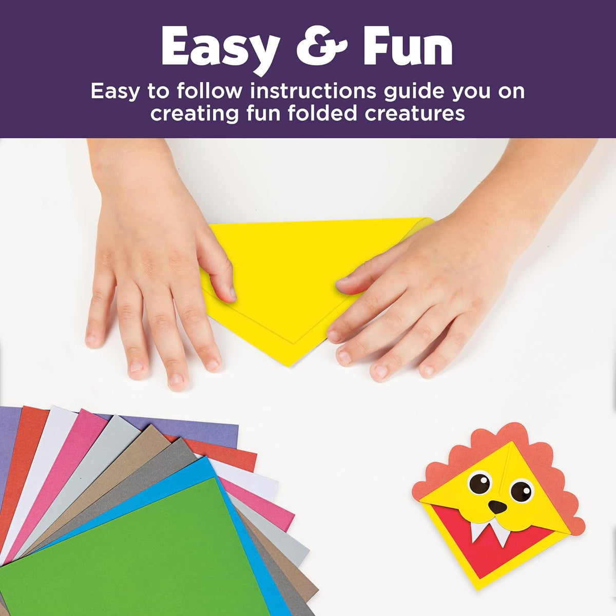 Creativity for Kids Corner Creature Bookmarks Origami Mini Kit