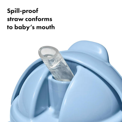 كوب شرب بمصاصة للانتقال من OXO Tot بمقابض قابلة للإزالة، 6oz
