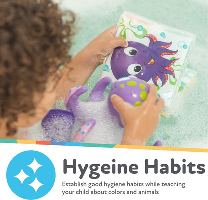 كتب ألعاب استحمام Nuby مقاومة للماء للأطفال