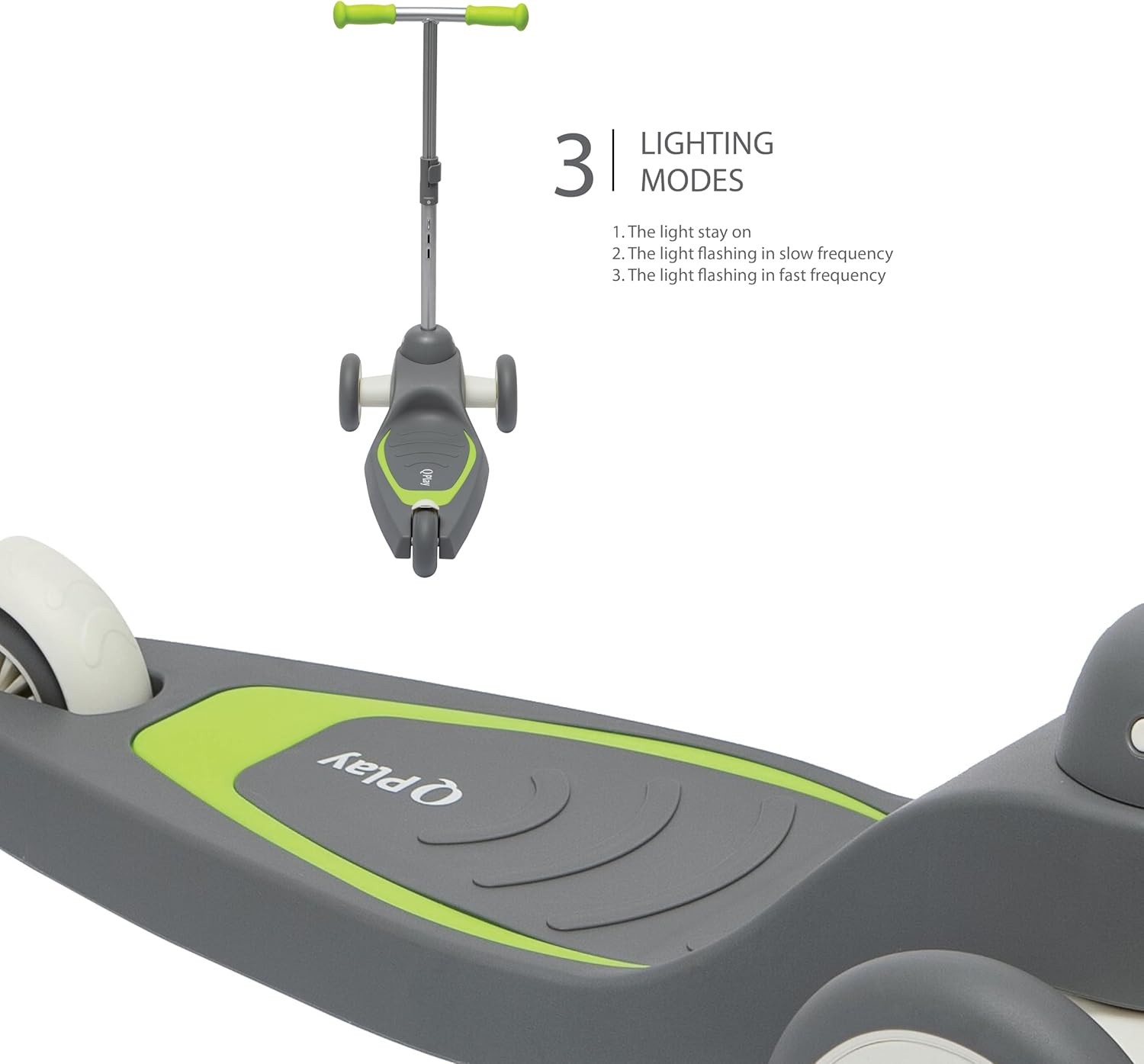Qplay Mika Led Kids Scooter With 3 Light Modes (2 Years Old+)