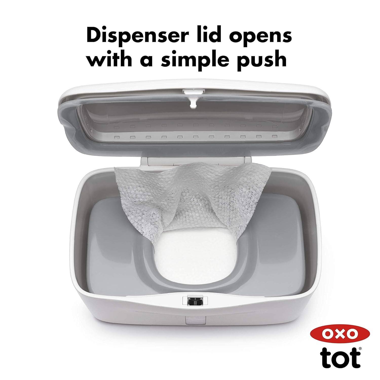 OXO Tot Perfect Pull Wipes Dispenser, Gray