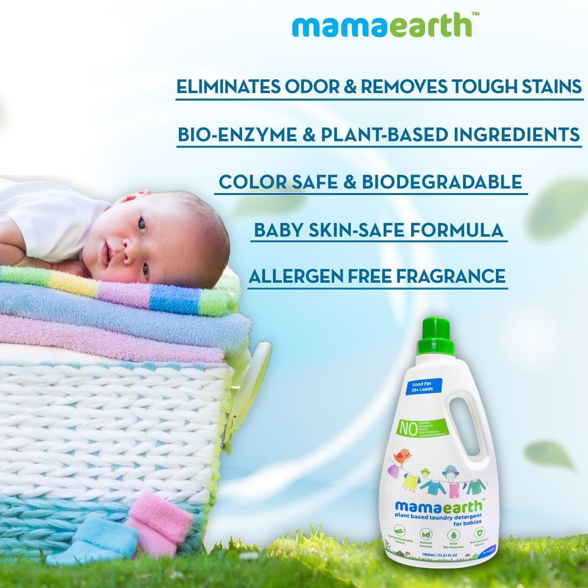 Mamaearth Plant Laundry Detergent (1000ml)