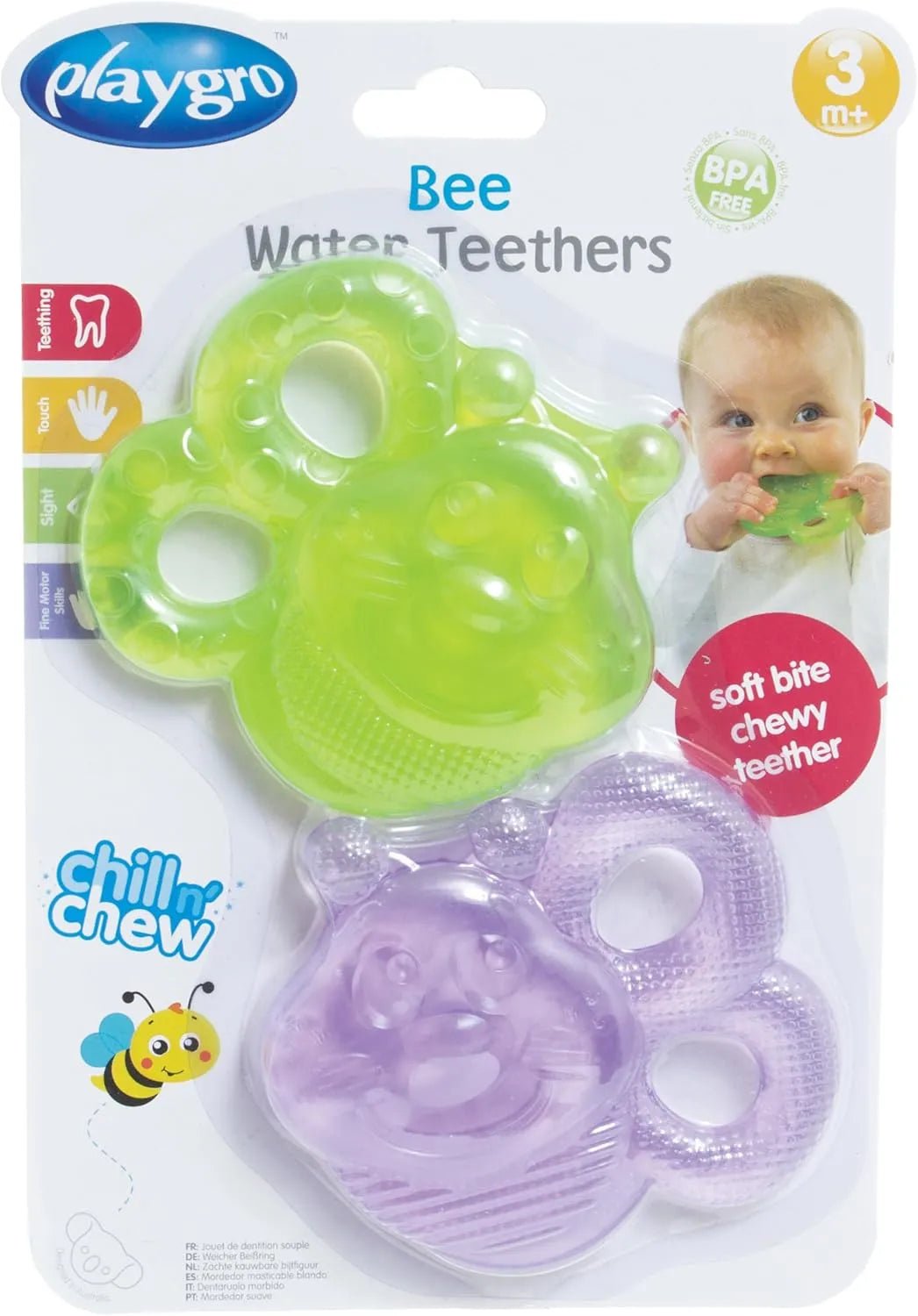 Playgro Water Teether Bee - Pack of 2