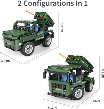 iM.Master STEM Academy Mechanical Master 8021 – R/C 2-in-1 Rocket Launcher, 364pcs