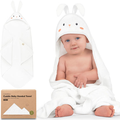 Keababies Cuddle Baby Hooded Towel (Bunny)