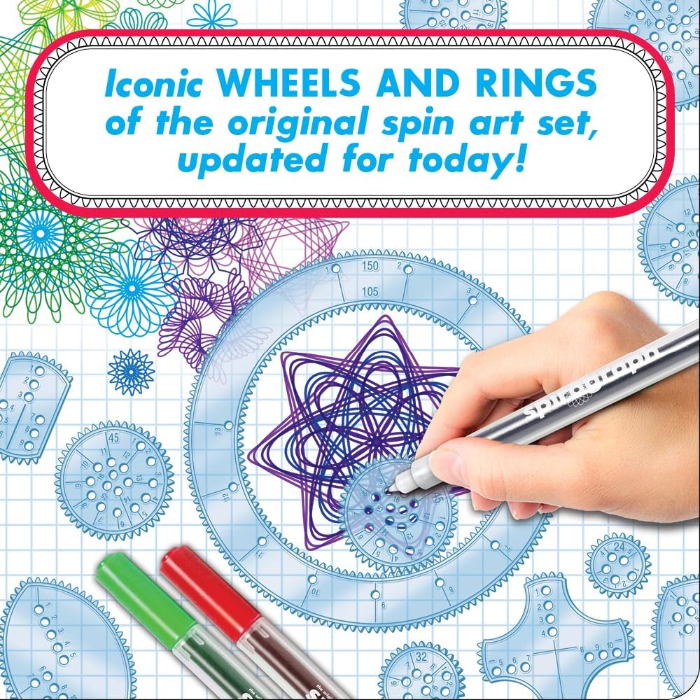 Spirograph Deluxe Set – Spiral Art Drawing Kit