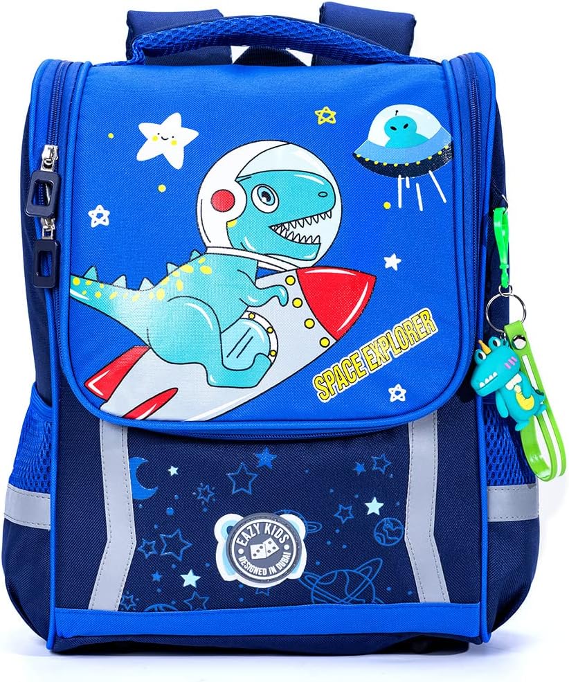 Eazy Kids School Bag Dino In Space (Blue)