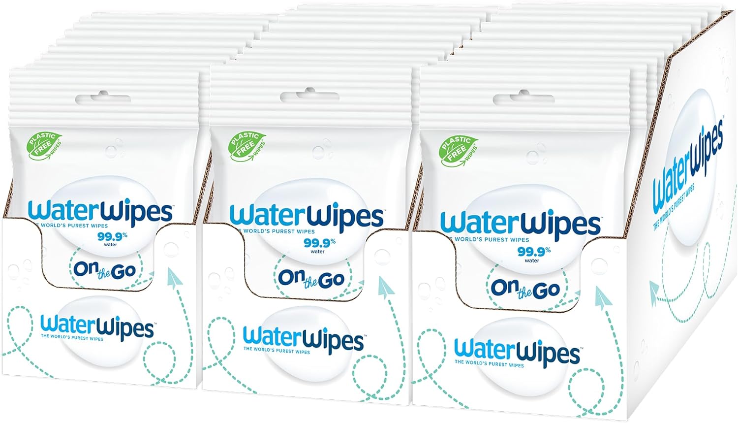 WaterWipes The World's Purest Wipes, Refresh On the Go - 10 Wipes