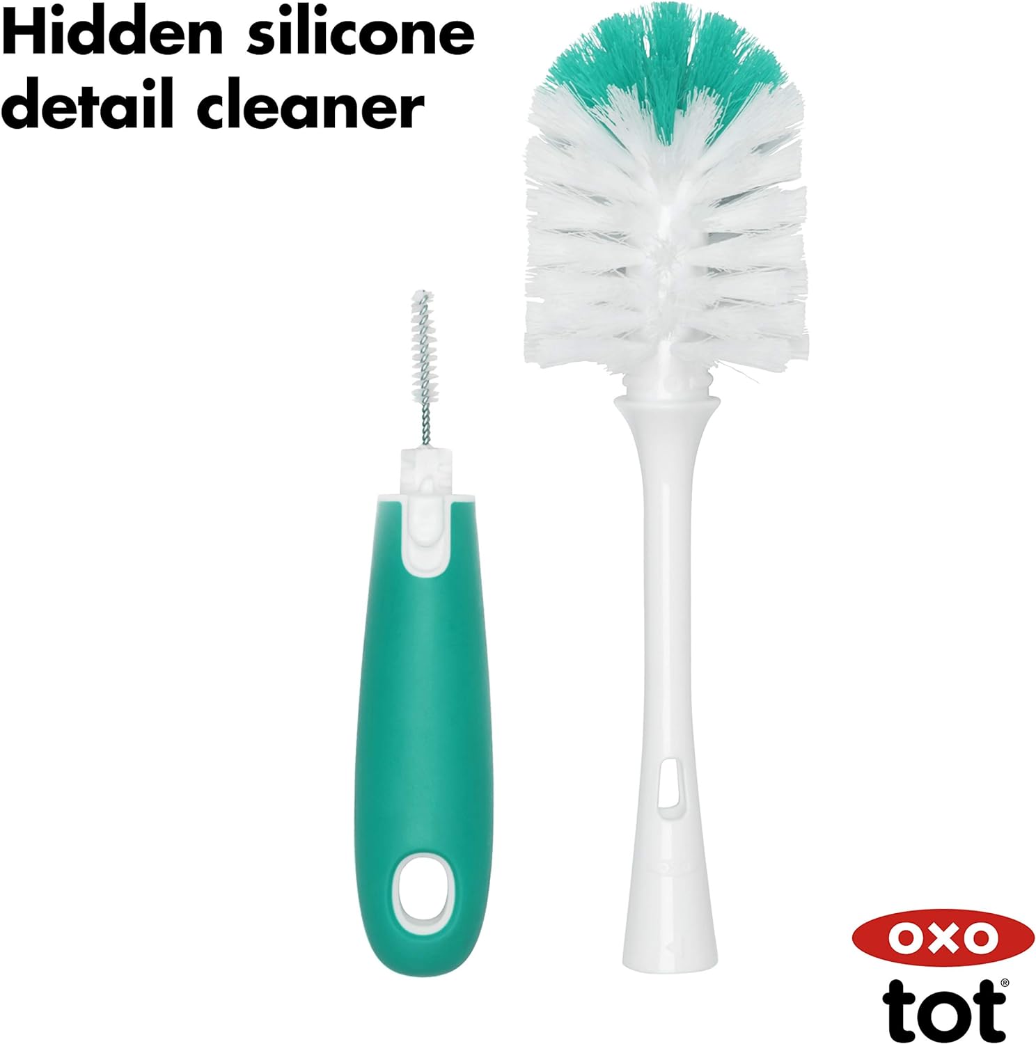 OXO Tot Bottle Brush with Nipple Cleaner and Stand