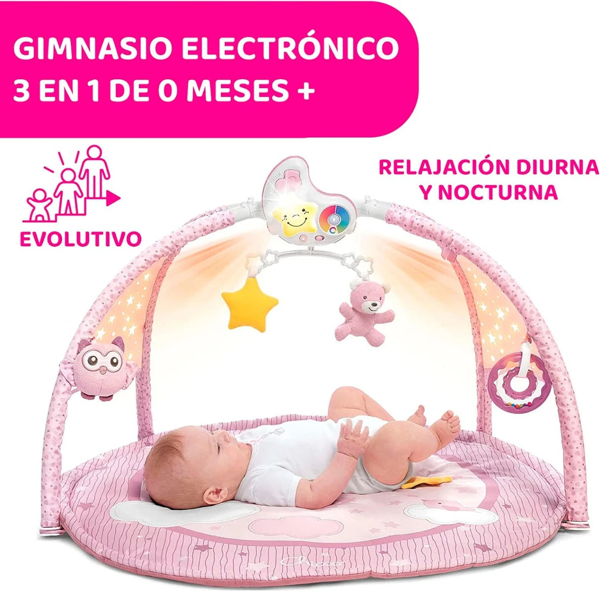 Chicco First Dreams Enjoy Colors Playgym - Pink