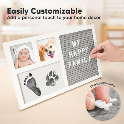 Keababies Heartfelt Inkless Frame with Letterboard (Alpine White)
