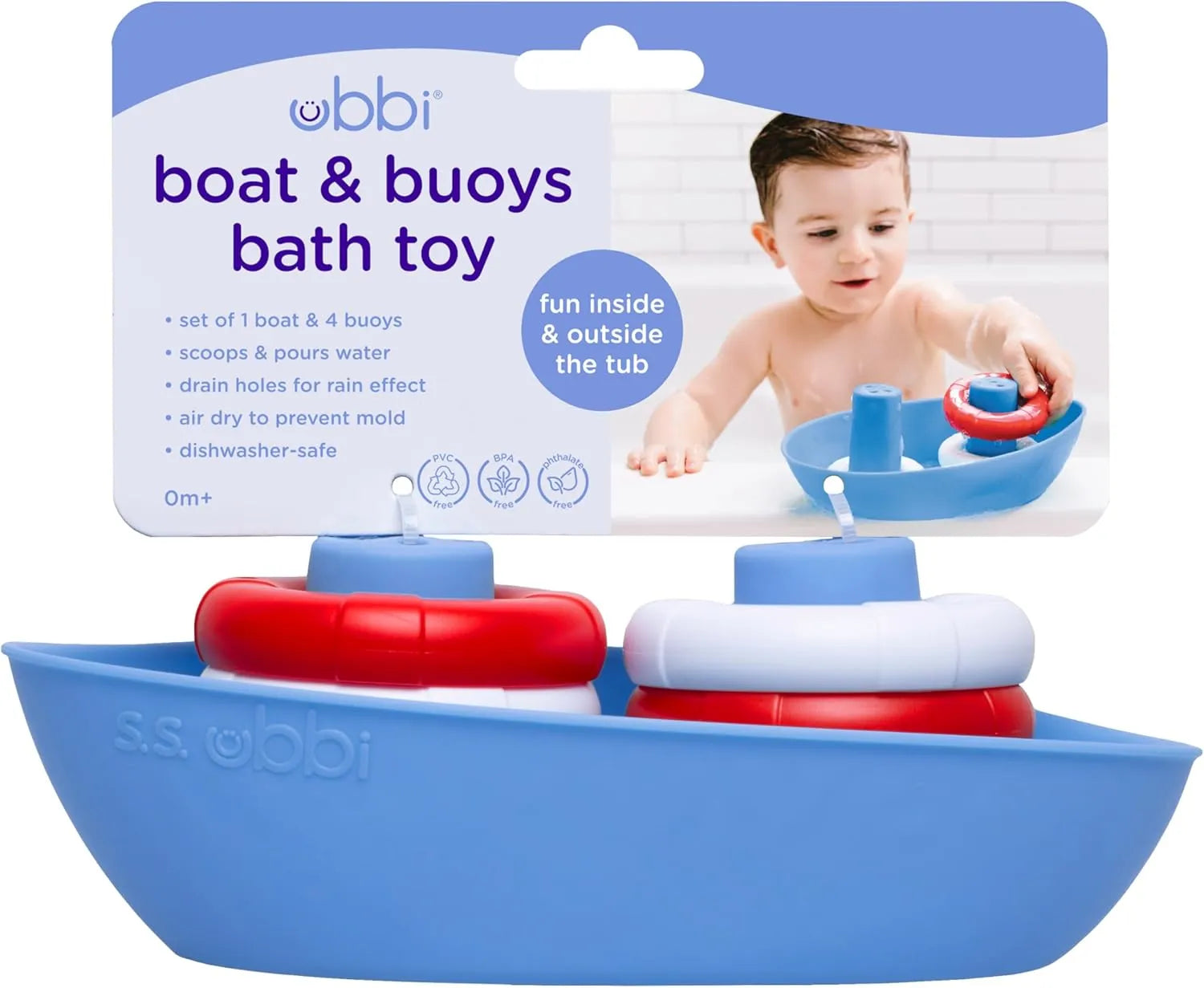 Ubbi Boat And Buoy (Red/White/Blue)