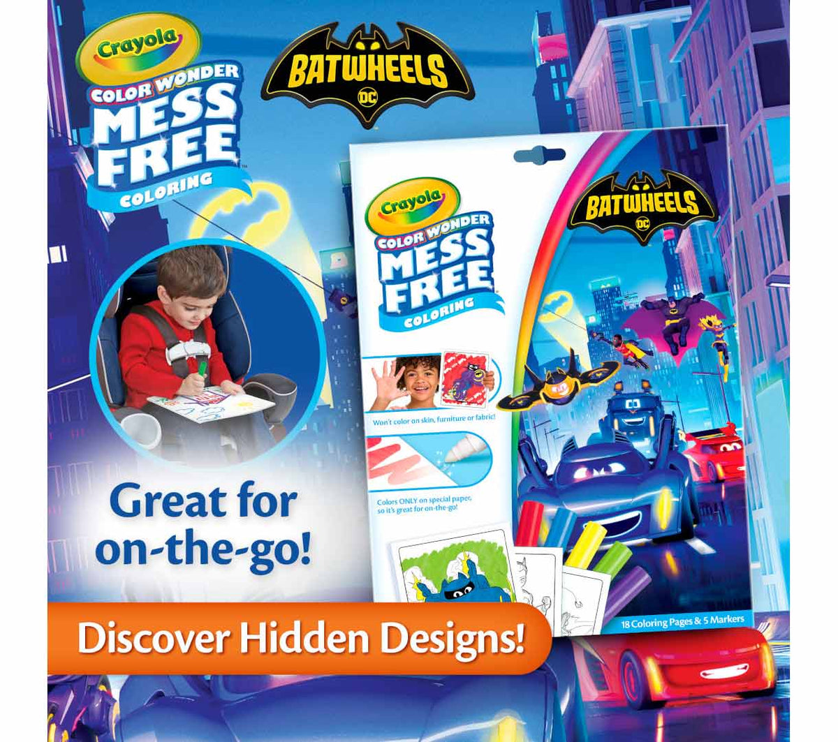 Crayola Color Wonder - Batwheels
