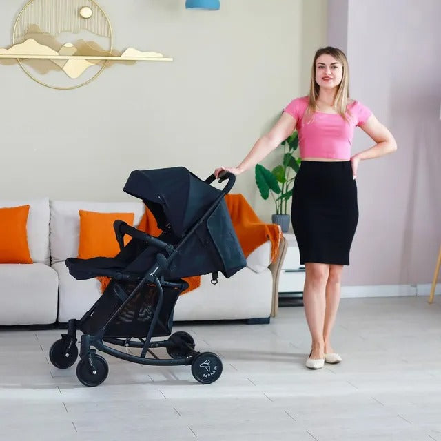 Teknum 2 In 1 Glide Stroller (Black)