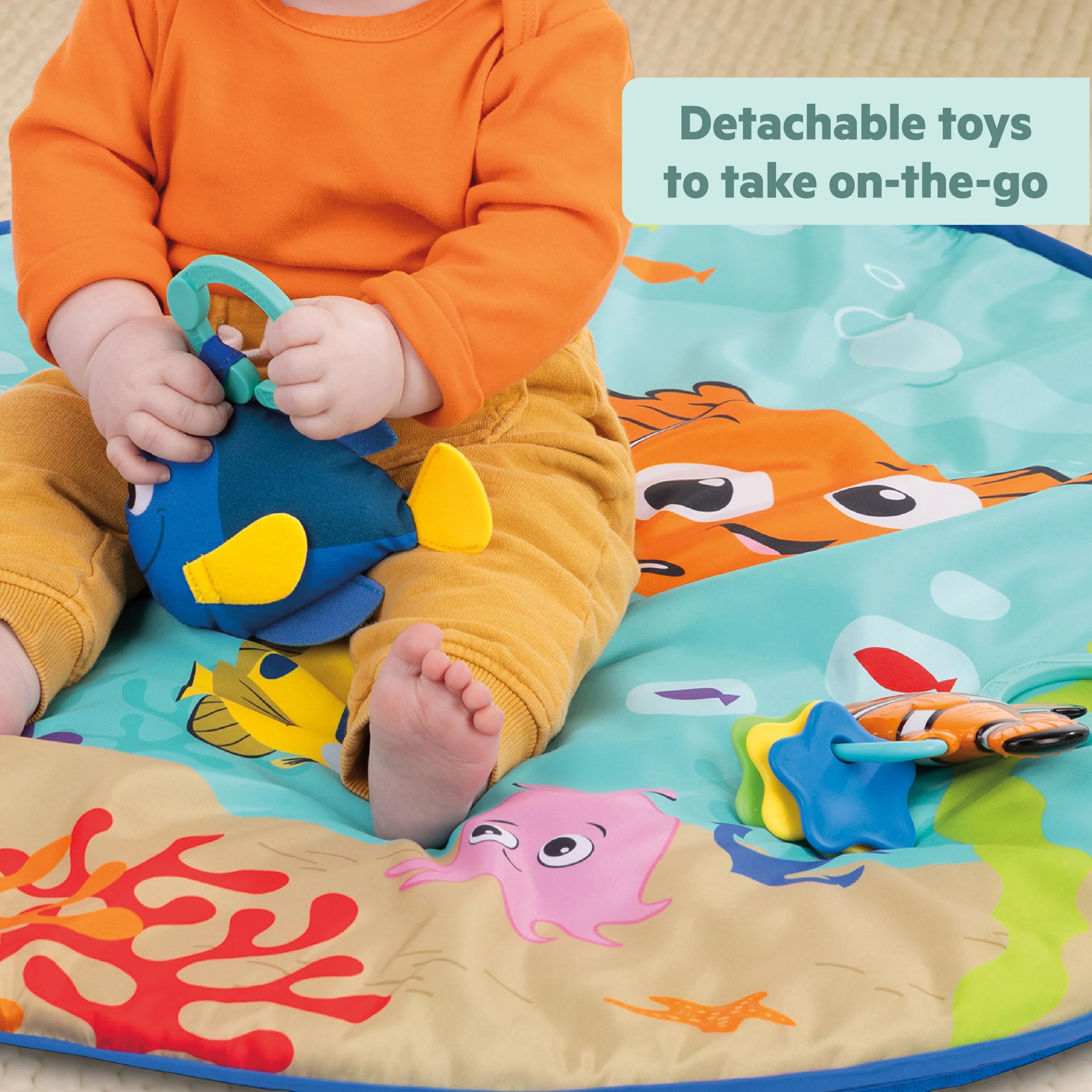 Bright Starts Finding Nemo Mr. Ray Ocean Lights & Music Gym