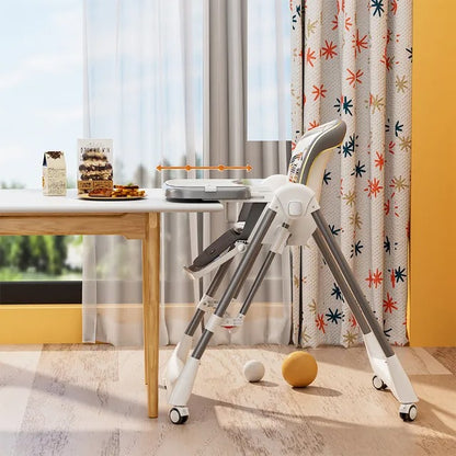 Teknum 5-in-1 Convertible Swing And High Chair - Grey