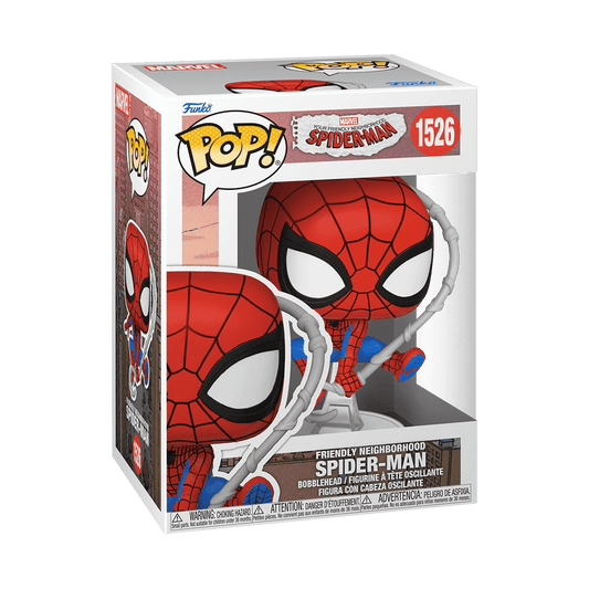Funko Pop! - Marvel Friendly Neighborhood Spider-Man Vinyl Bobblehead Figure - 10.4 cm