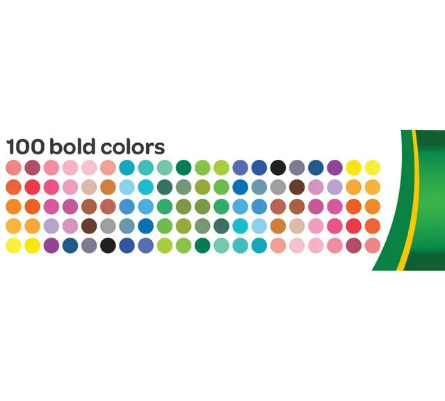 Crayola Super Tips Washable Markers – 100 Pcs