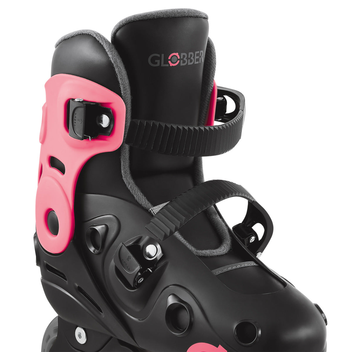 Globber - GO SKATES LIGHTS Adjustable Inline Skates - Coral Pink