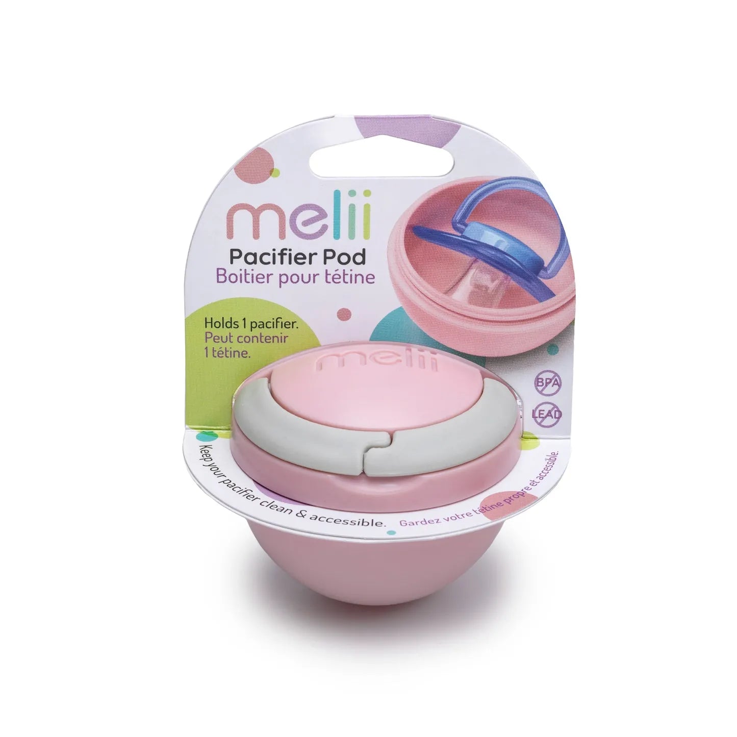 Melii Baby Pacifier Pod Adorable and Practical Baby Pacifier Storage