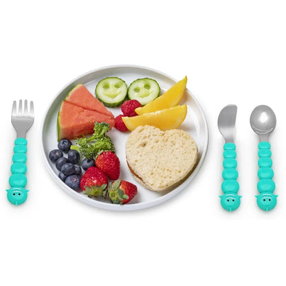 Melii Utensil Set Brown Bear & Blue Shark (6 Pcs)