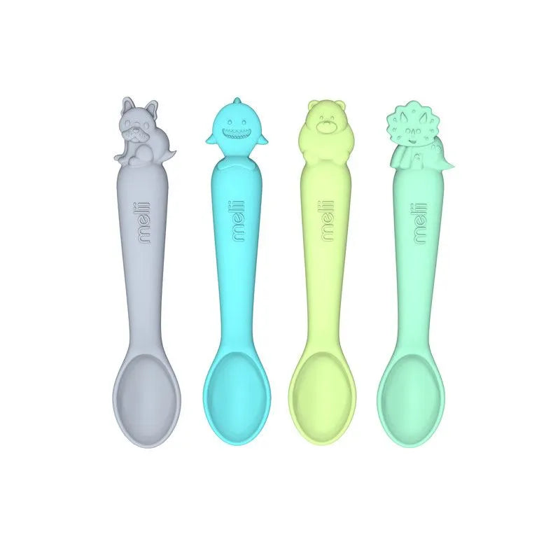 Melii Silicone Spoons Set - Pack of 4
