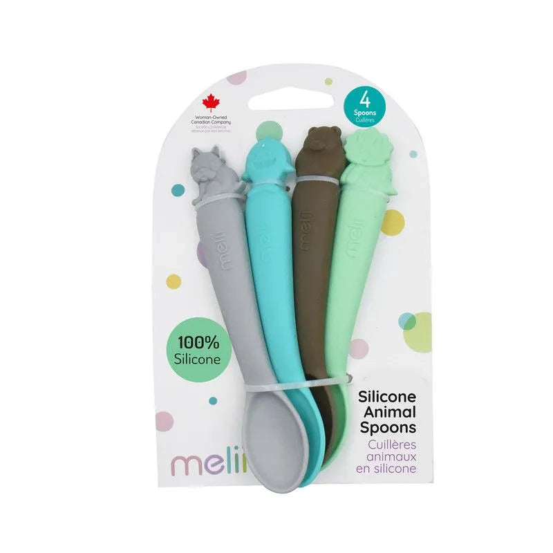 Melii Silicone Spoons Set - Pack of 4